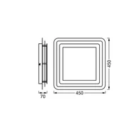 Lampy sufitowe - OSRAM Lampa sufitowa LED ORBIS SPIRAL LAYER, biały / opal, metal - miniaturka - grafika 1
