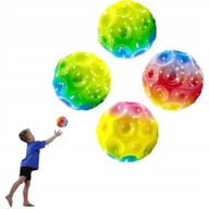 Zabawki i gry sportowe - YEJAHY - zestaw 4 mini piłek kosmicznych do skakania i zabawy Kolorowe - miniaturka - grafika 1