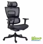 Fotele i krzesła biurowe - Krzesło biurowe ergonomiczne obrotowe Winner czarne siatka - miniaturka - grafika 1