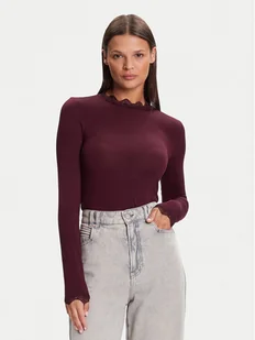 Vero Moda Bluzka 10295141 Fioletowy Slim Fit - Bluzki damskie - miniaturka - grafika 1