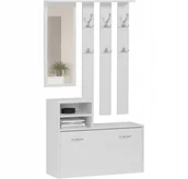 Meble do przedpokoju - Garderoba wieszak szafka na buty biała V-1 Producent - miniaturka - grafika 1