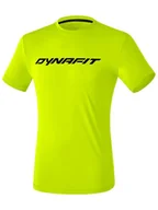 Koszulki sportowe męskie - DYNAFIT Koszulka funkcyjna "TRAVERSE 2" w kolorze żółtym - miniaturka - grafika 1