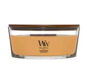 Świece - Woodwick Elipse Jar Candle świeca zapachowa Golden Bourbon 453,6 g - miniaturka - grafika 1
