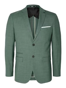 SELETED HOMME Męska kurtka garniturowa Slhslim-Oasis Linen BLZ Noos, jasnozielony (light green melange), 90 - Kurtki męskie - miniaturka - grafika 1