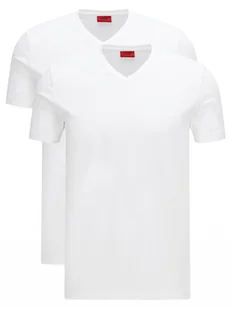 Hugo Komplet 2 t-shirtów V 50325417 Biały Slim Fit - Piżamy męskie - miniaturka - grafika 1