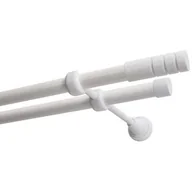 Karnisze - Karnisz DECASTYL Techno podwójny 240 cm Biały - miniaturka - grafika 1