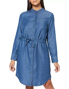 Marc O'Polo Damska sukienka jeansowa, długość kolana, długa sukienka, Niebieski (Soft Drapy Tencel 063), S - Sukienki - miniaturka - grafika 1