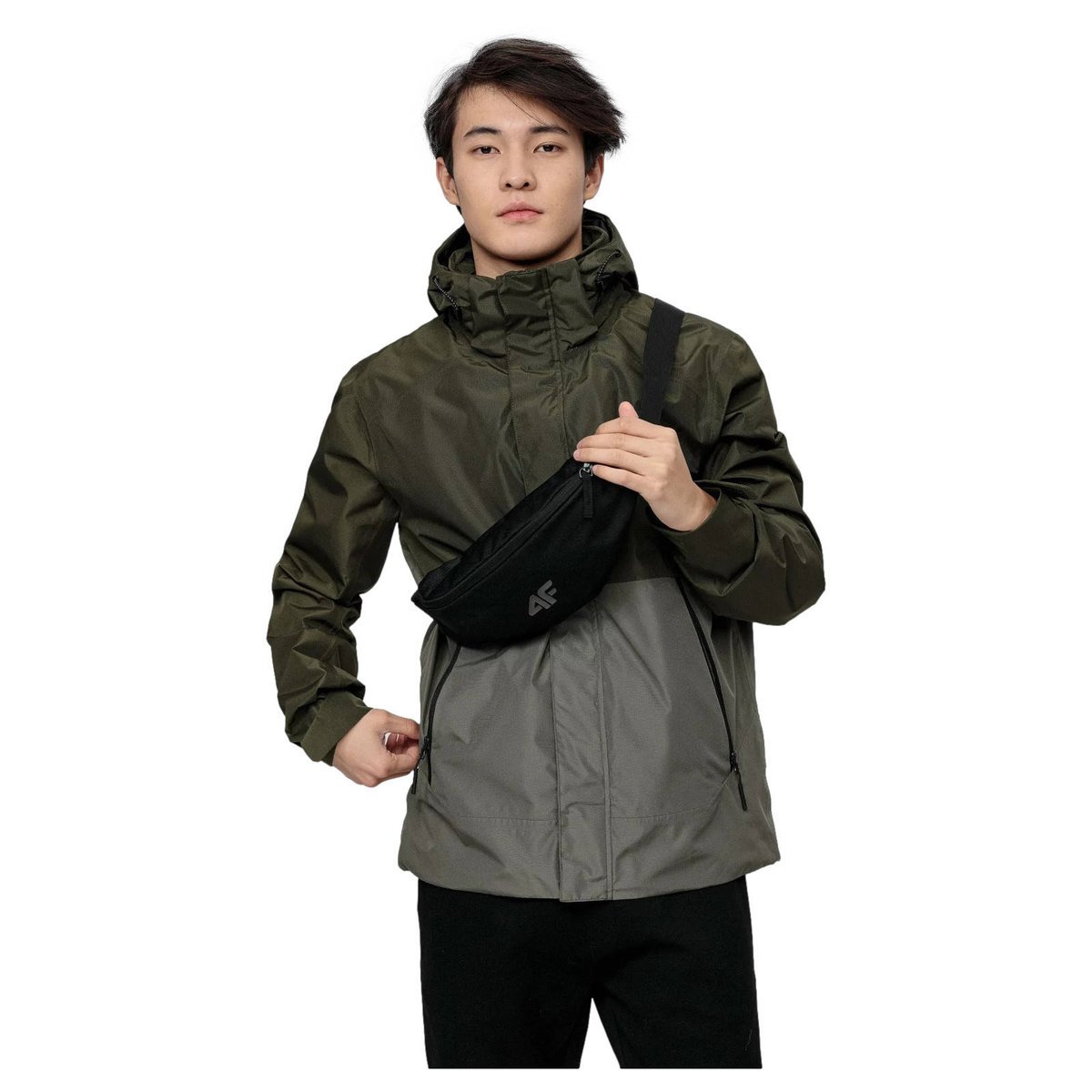Kurtka Męska Przeciwdeszczowa 4F H4L21-KUM003 OLIWKOWA-M