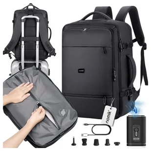 Plecak Próżniowy do samolotu Ryanair wkład próżniowy z pompką 40x20x25 CZARNY PAKOWNY LEKKI - Plecaki Plecak Próżniowy do samolotu Ryanair wkład próżniowy z pompką 40x20x25 CZARNY PAKOWNY LEKKI - Plecaki - miniaturka - grafika 1