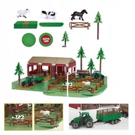 Figurki dla dzieci - ZABAWKA FARMA ZAGRODA ZWIERZĄTKA TRAKTOR DUŻA - miniaturka - grafika 1