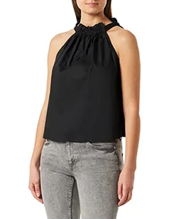 Pinko Tale Top Popelina Dzianina, Z99_Black Limouzyna &, 44 Kobiety, Z99_czarny Limuzyna &, 40 - Koszulki i topy damskie - miniaturka - grafika 1