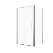 Kabiny prysznicowe - Kabina prysznicowa PYRUS prostokątna 120x80cm przesuwna chrom SEVANTE - miniaturka - grafika 1