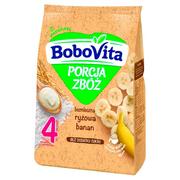 Kaszki dla dzieci - BoboVita Porcja zbóż Kaszka bezmleczna ryżowa banan po 4 miesiącu 170 g - miniaturka - grafika 1