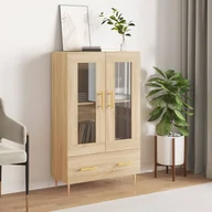 Szafki nocne - vidaXL Wysoka szafka, dąb sonoma, 69,5x31x115 cm - miniaturka - grafika 1