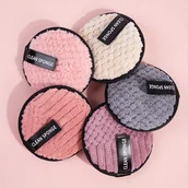 Gąbeczki do makijażu - TEMU MAANGE 5 Szt. Wielokrotnego Użytku Gąbki Do Czyszczenia Twarzy - Miękkie, Wygodne I Przenośne Narzędzia Do Czyszczenia Twarzy W Różnych Kolorach - miniaturka - grafika 1