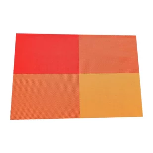 Pomarańczowa materiałowa mata stołowa zestaw 2 szt. 30x45 cm Chess – JAHU collections - Obrusy i serwetki - miniaturka - grafika 1