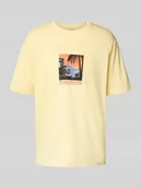 Koszulki męskie - T-shirt o kroju relaxed fit z czystej bawełny model ‘BEANE’ - miniaturka - grafika 1