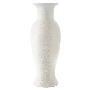 Euro Firany WAZON CERAMICZNY RISO_2 WAZ 34 12X12X31 KREM 5900811212324 - Wazony i flakony - miniaturka - grafika 1