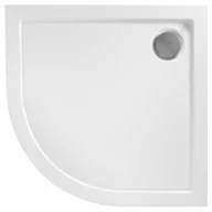 Brodziki prysznicowe - REA-K7908 Look White Brodzik półokrągły 80x80 - miniaturka - grafika 1