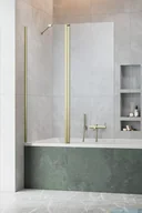Akcesoria do armatury i ceramiki - Radaway Nes Pnd II Brushed Gold parawan nawannowy 110cm lewy szczotkowane złoto 10009110-99-01L - miniaturka - grafika 1