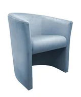 Fotele - ATOS Fotel CLUB BL06 szary błękit - miniaturka - grafika 1