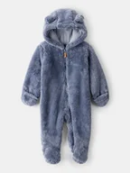 Pajacyki dla niemowląt - carter's Kombinezon polarowy w kolorze niebieskim - miniaturka - grafika 1