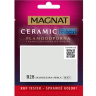 Farby wewnętrzne - MAGNAT Farba ceramiczna KitchenBathroom tester jasnoszara perła B28 30 ml - miniaturka - grafika 1
