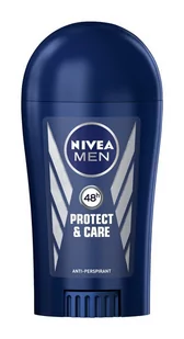 Nivea Dezodorant Antyperspirant PROTECT & CARE sztyft 40ml - Dezodoranty i antyperspiranty męskie - miniaturka - grafika 1