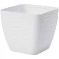 Donice - Form-Plastic Doniczka plastikowa 12.7 cm biała FALA - miniaturka - grafika 1