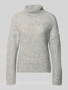 Golf o kroju oversized z cekinowym obszyciem model ‘ARIZONA LS SEQUINS’ - Swetry damskie - miniaturka - grafika 1