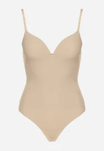 Beżowe Body Bieliźniane z Usztywnianymi Miseczkami i Ramiączkami z Regulacją Ilavinae - Body - miniaturka - grafika 1