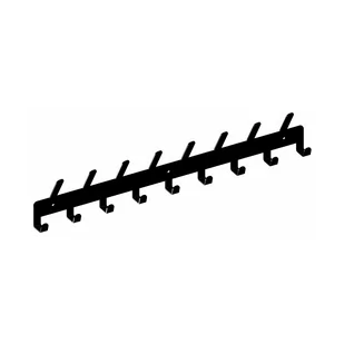 Wieszak ścienny GAMET WS31 czarny 17 haczyków - Wieszaki do szafy - miniaturka - grafika 1