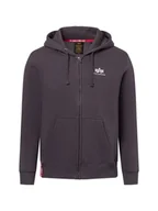 Kurtki męskie - Alpha Industries Męska kurtka z kapturem Mężczyźni szary wzorzysty, S - miniaturka - grafika 1