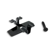 Wkręty - Klips ze stali nierdzewnej L-7 do desek 3D + wkręt – 100 szt. (CZARNY) - miniaturka - grafika 1