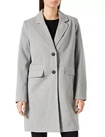 Płaszcze damskie - Vero Moda Women's VMBONUS Coat BOOS płaszcz, jasnoszary melanż, S, jasnoszary melanżowy, S - miniaturka - grafika 1