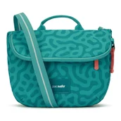 Torebki damskie - Rozkładana torebka damska antykradzieżowa Pacsafe Go - Turkusowa - miniaturka - grafika 1
