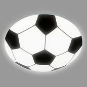 Lampy sufitowe - Briloner Lampa sufitowa Futbol, czarna/biała, Ø 27,5cm - miniaturka - grafika 1