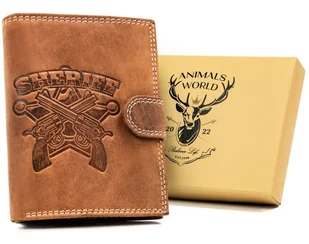 Portfel skórzany Always Wild N4L-CHM-SHE brązowy - Portfele - miniaturka - grafika 1