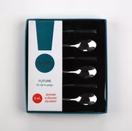 Zestawy sztućców - Lumarko Future Komplet 6 Łyżeczek Do Kawy Pudełko Flok - miniaturka - grafika 1