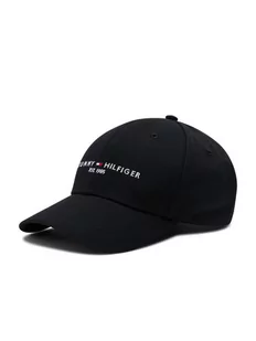 Tommy Hilfiger Czapka z daszkiem Th Established Cap AM0AM07352 Czarny - Czapki i chusty sportowe męskie - miniaturka - grafika 1