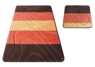 Dywaniki łazienkowe - Zestaw brązowych dywaników łazienkowych B4-G70 - miniaturka - grafika 1