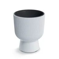 Donice - Doniczka plastikowa z wkładem biała Milly 36,5x30 cm - miniaturka - grafika 1