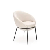 Krzesła - Krzesło Metalowe K-482 Czarny / Beż Halmar - miniaturka - grafika 1