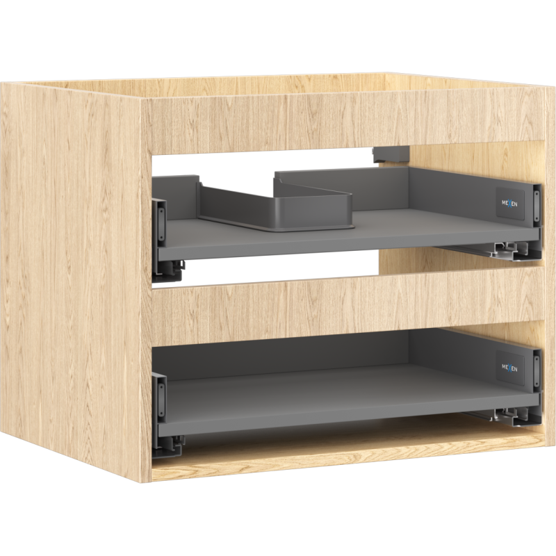 Mexen Box-A korpus szafki podumywalkowej 60 cm, 2 szuflady, dąb - 91AX0-0600-470-2-81
