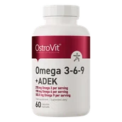 Serce i układ krążenia - OstroVit Omega 3-6-9 + ADEK, 60 kapsułek - miniaturka - grafika 1