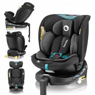 Lionelo Fotelik Samochodowy  Navy I-Size  40-150 Cm 0-36 Kg Black Turquoise - Foteliki samochodowe - miniaturka - grafika 1