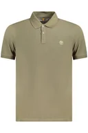 Koszulki męskie - TIMBERLAND POLO Z KRÓTKIM RĘKAWEM MĘSKIE ZIELONE - Timberland - miniaturka - grafika 1