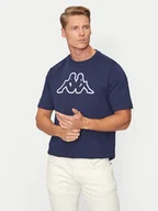 Koszulki męskie - Kappa T-Shirt Logo Korpo Cromen 303HZ70 Granatowy Regular Fit - miniaturka - grafika 1