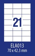 Papier do drukarek - Avery Zweckform ETYK.ZF ECONOMY 70X42,3MM 013 100ARK ETYKIETA E100 ELA013 - ELA013 - miniaturka - grafika 1