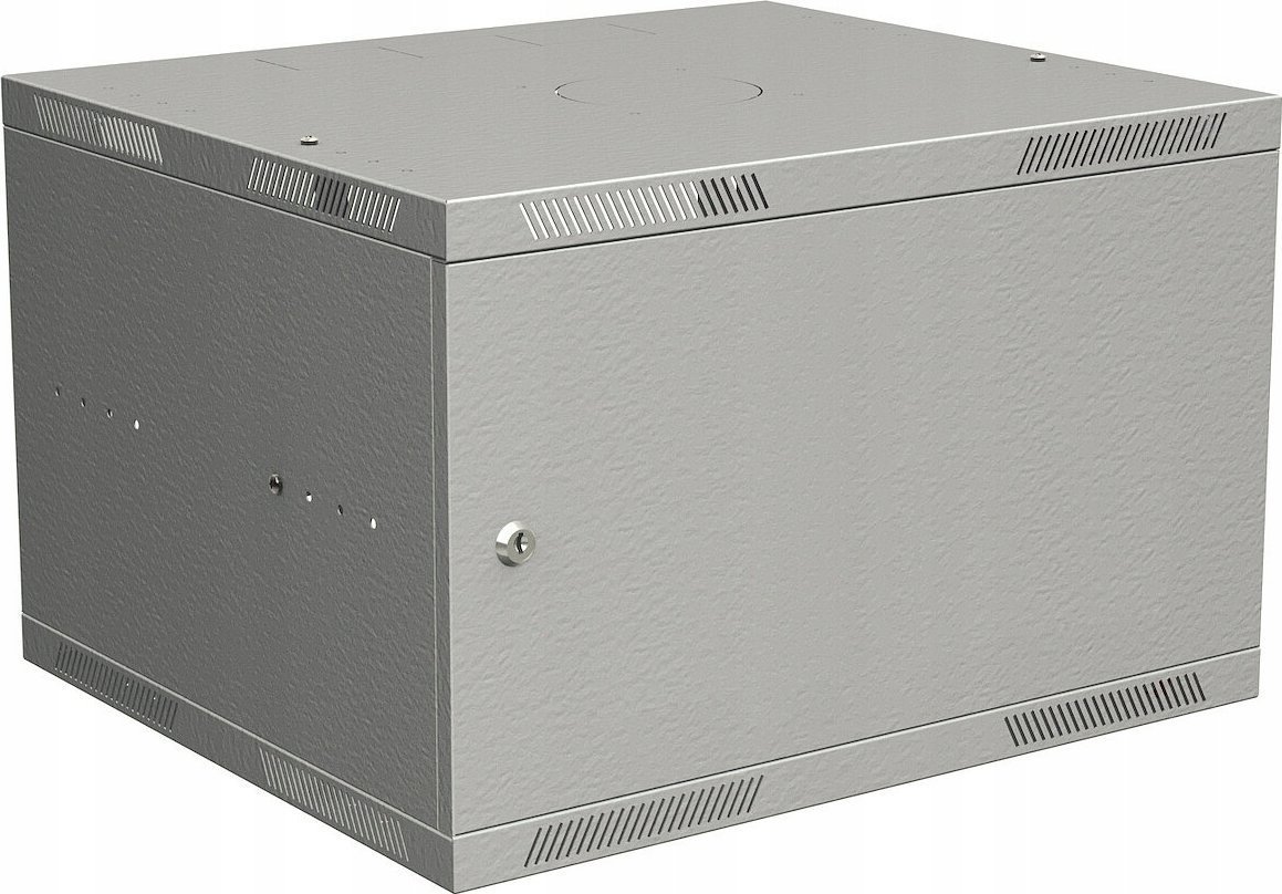 Solarix szafa naścienna SENSA LITE 9U 450mm, składana, blacha drzwiowa, RAL 7035